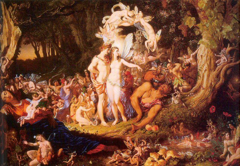 Paton, Sir Joseph Noel The Reconciliation of Oberon and Titania oil painting image